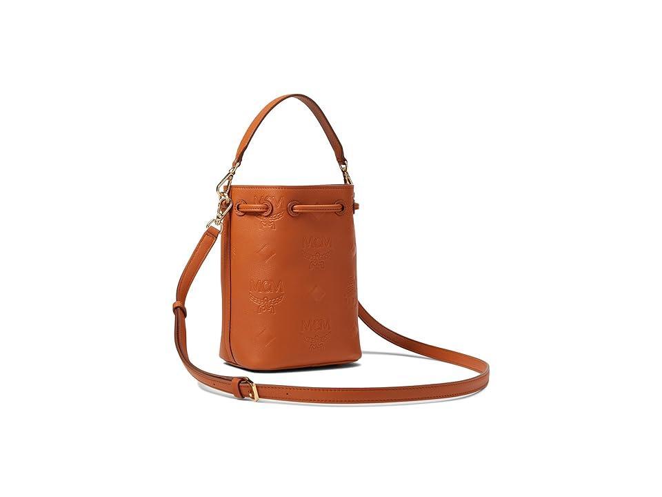 Mcm Dessau Mini Leather Drawstring Bucket Bag Product Image