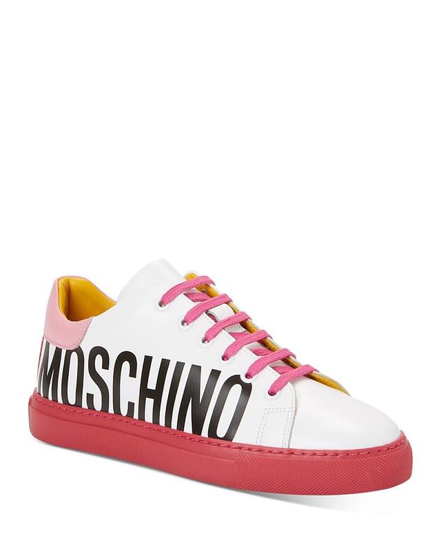 Moschino Womens Lace Up Sneakers Product Image