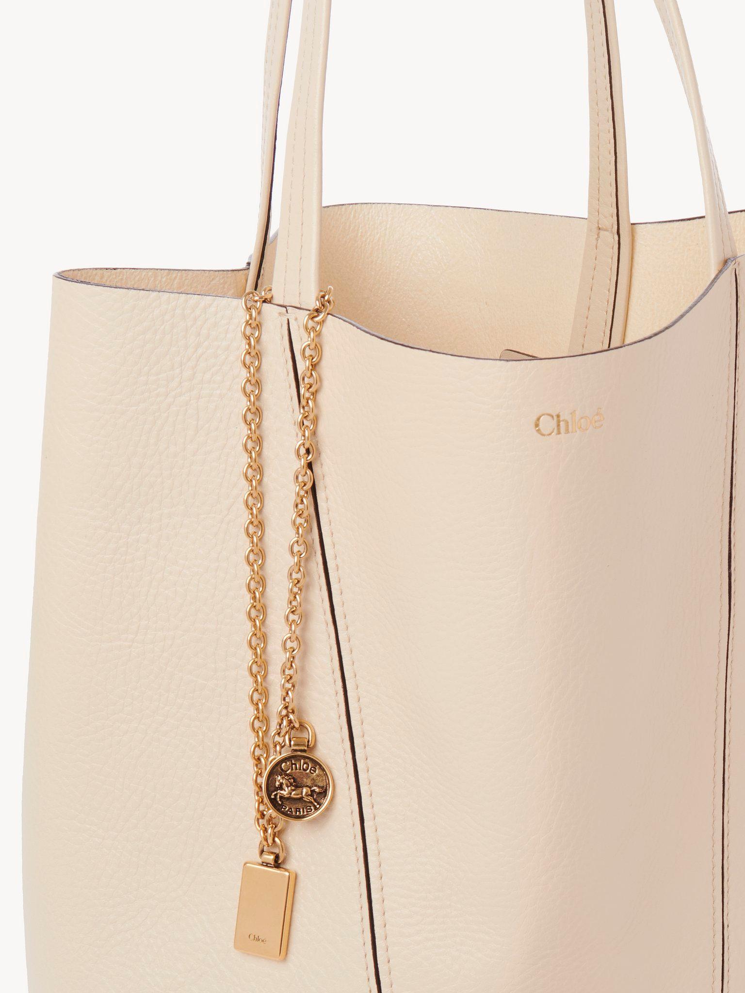 Chloé Spin tote bag in grained leather Product Image