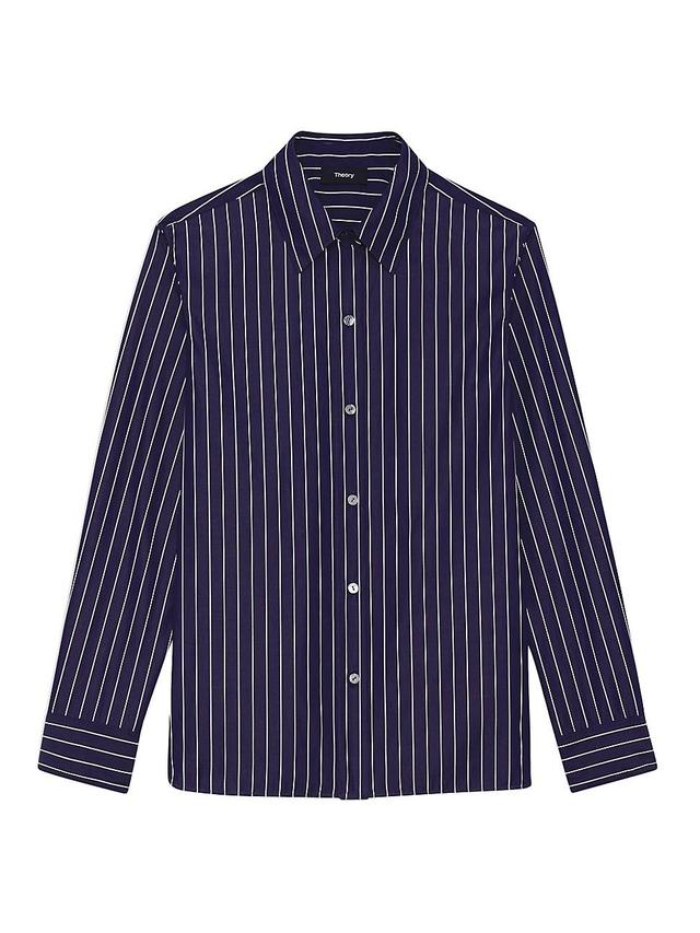 Womens Striped Cotton Shirt Product Image