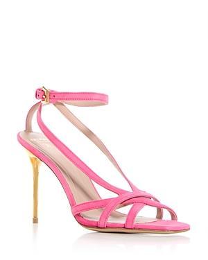 Balmain Womens Ankle Strap High Heel Sandals Product Image