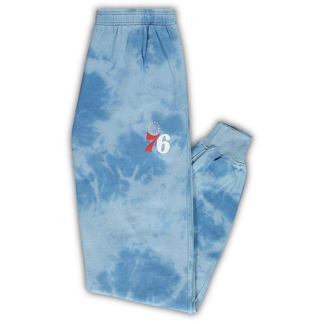 Mens Fanatics Branded Royal Philadelphia 76ers Big & Tall Wordmark Cloud Dye Jogger Pants Product Image