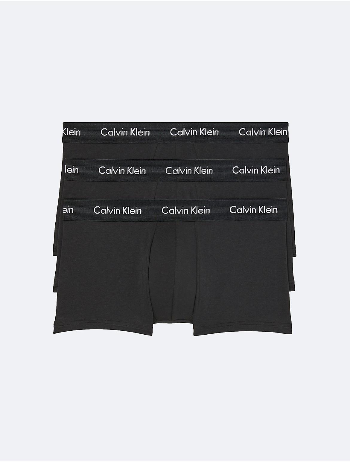 Calvin Klein Underwear Cotton Stretch Low Rise Trunks 3-Pack Men's Underwear Product Image