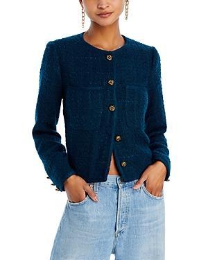 Aqua Five Button Tweed Jacket - 100% Exclusive - XL - XL - Female Product Image