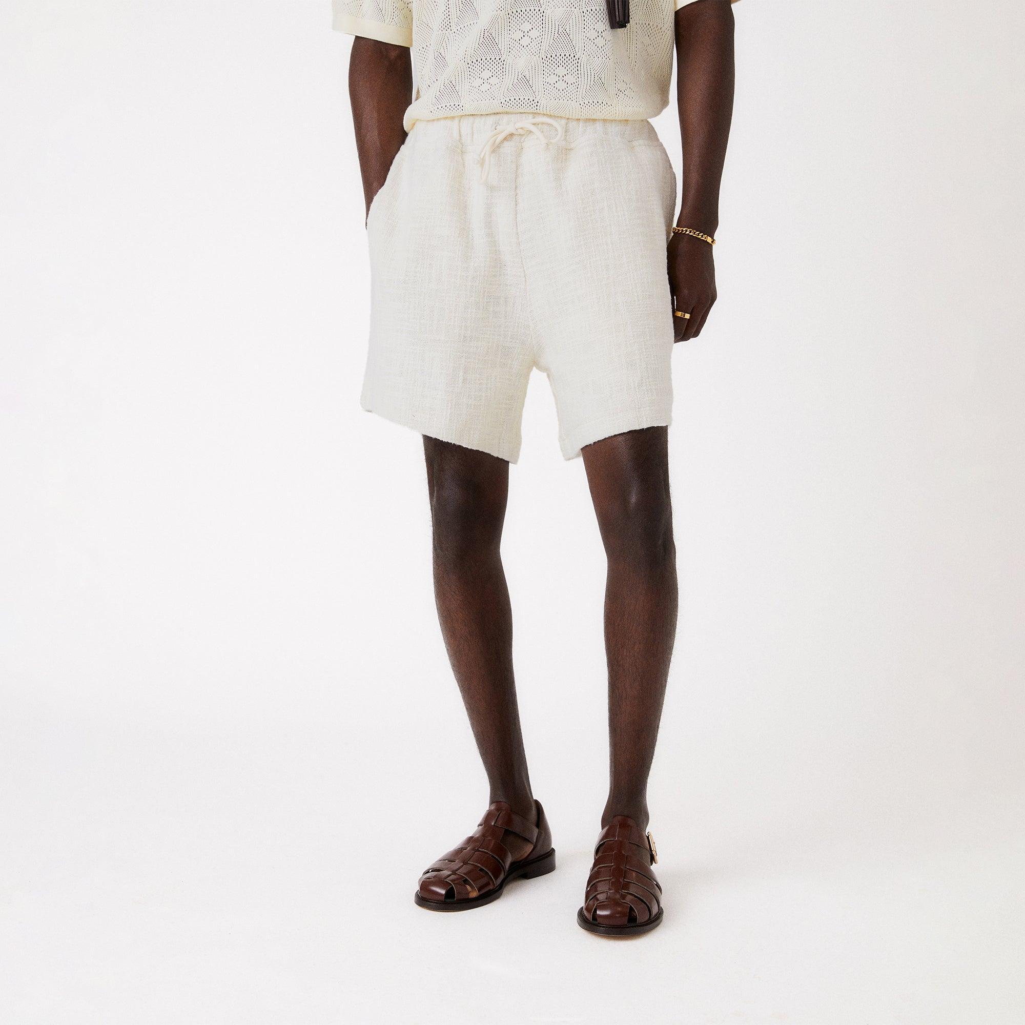 Kith Textured Cotton Active Short - Sandrift Male Product Image