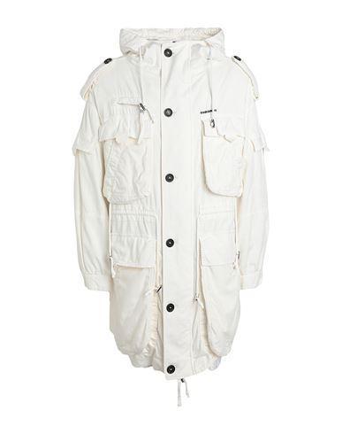 DSQUARED2 Man Coat White Size 42 Cotton, Elastane Product Image