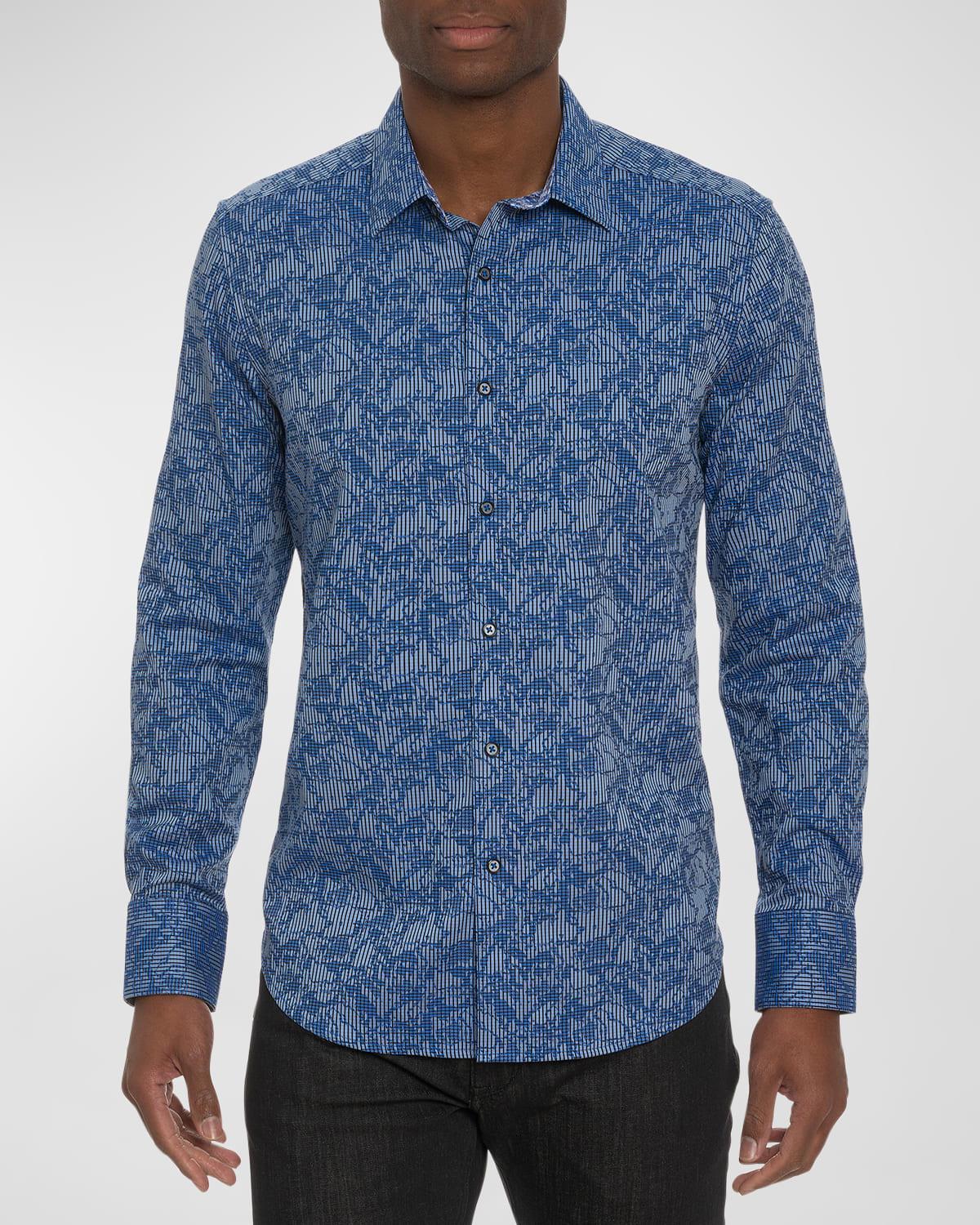 Robert Graham Mens Electric Slide Button Down Shirt - Blue Product Image