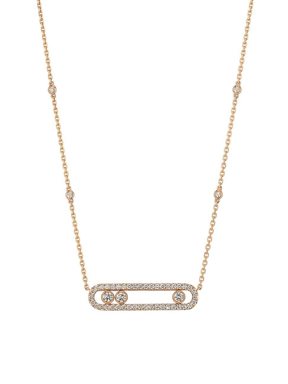 Womens Move Classic 18K Rose Gold & 0.65 TCW Diamond Necklace Product Image