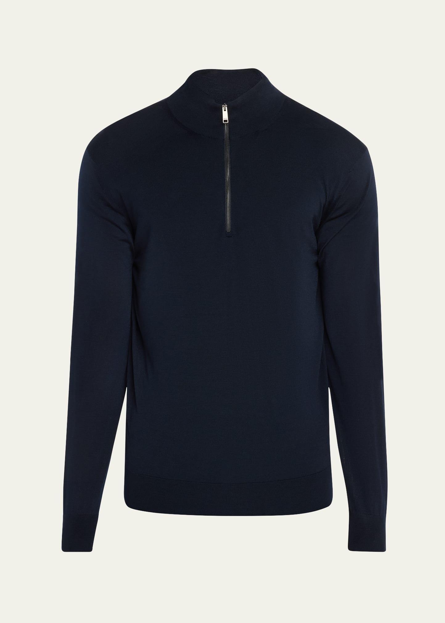 Mens High-Performance Wool Half-Zip Sweater Product Image