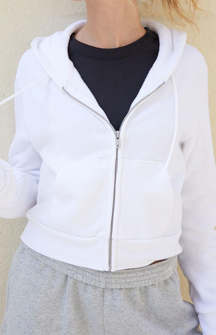 John Galt Womens Crystal Cropped Hoodie Product Image