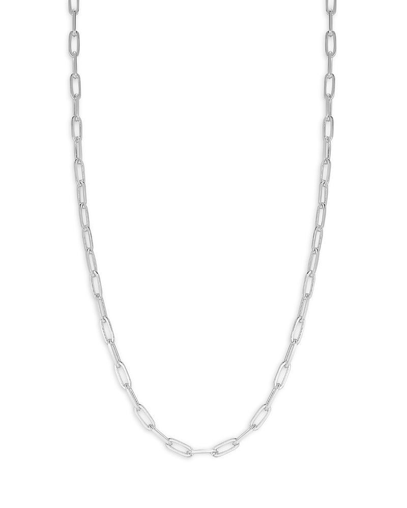 Milanesi And Co Sterling Silver Paperclip Chain Necklace, 24 Product Image