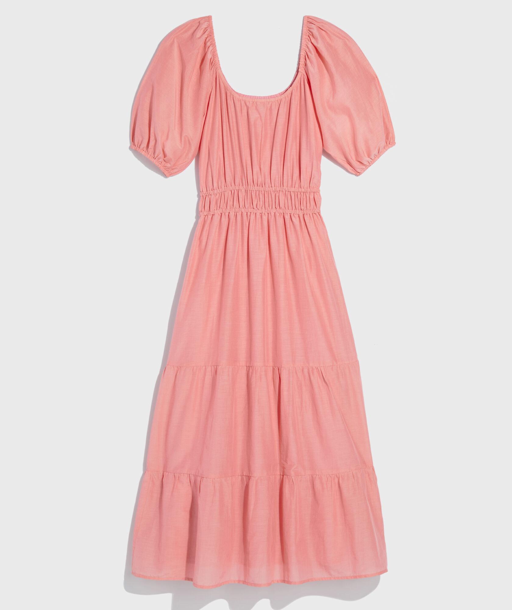 Tiered Smocked-Waist Maxi Dress Product Image