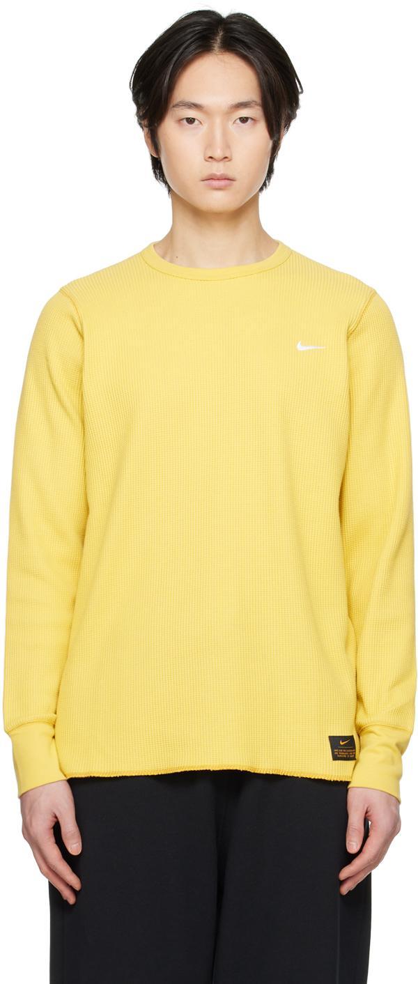 Yellow Heavyweight Long Sleeve T-shirt In 700 Saturn Gold/whea Product Image