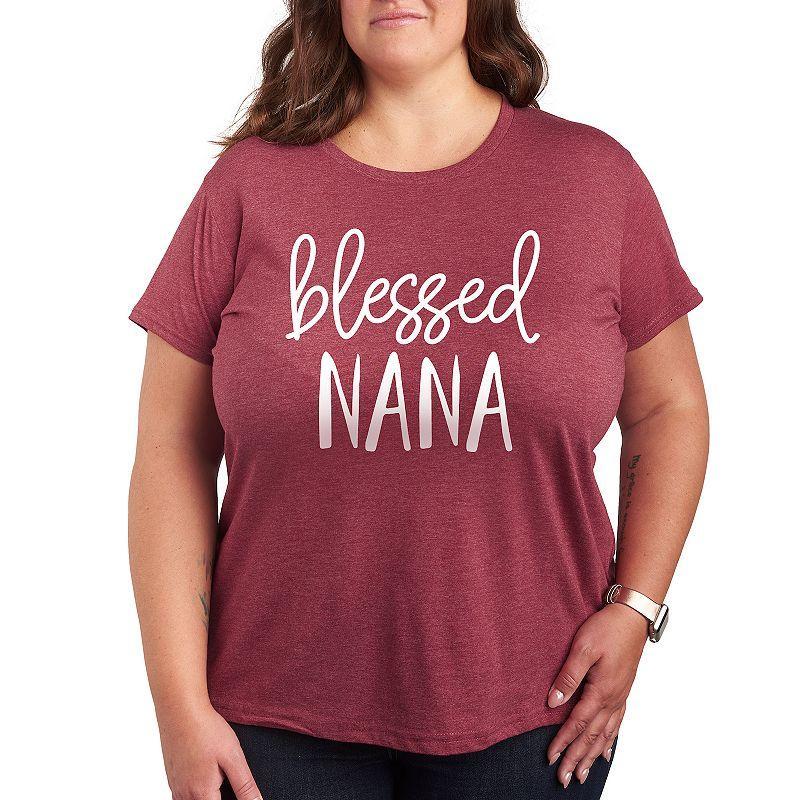 Plus Blessed Nana Graphic Tee, Womens Product Image