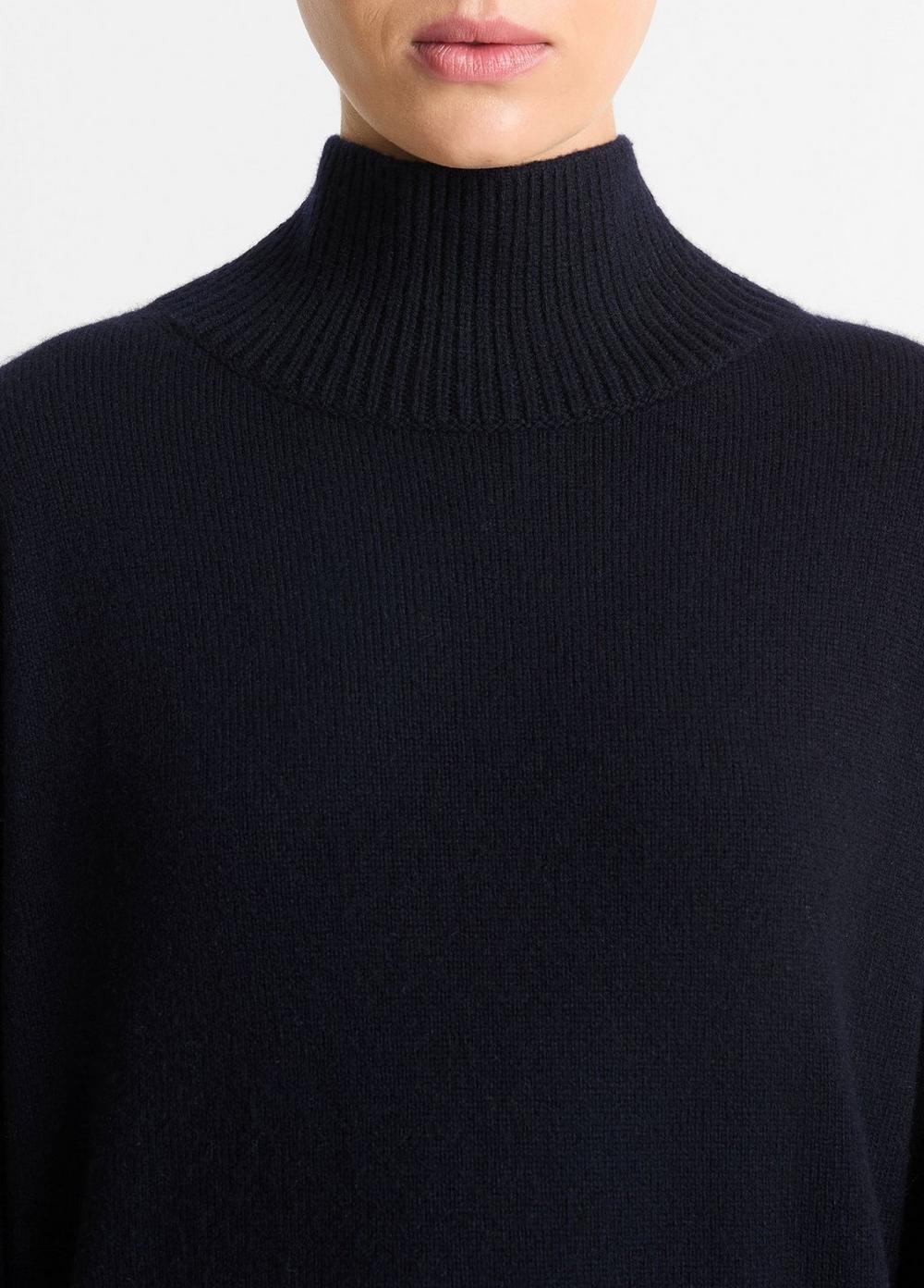 Wool-Cashmere Drop-Shoulder Turtleneck Sweater Product Image