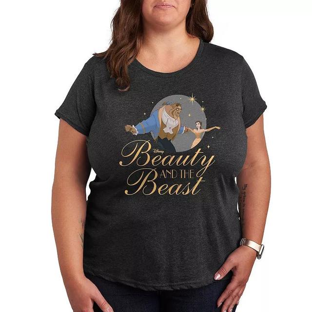 Disney Princess Plus Beauty And Beast Graphic Tee, Womens Product Image