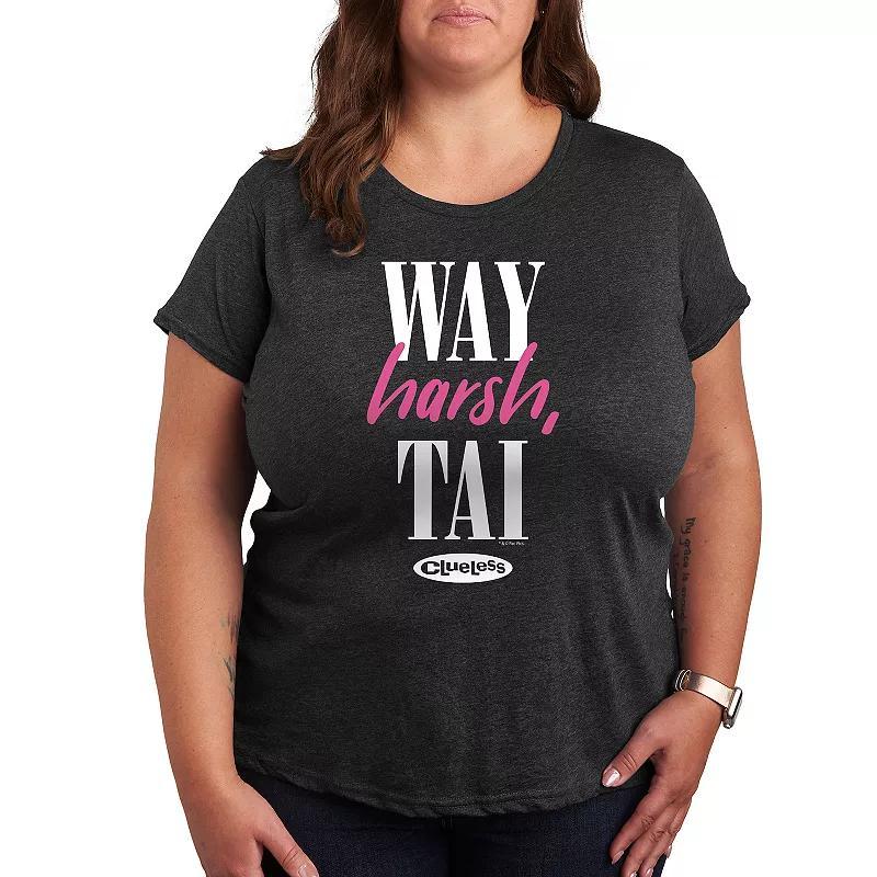 Plus Clueless Way Harsh Tai Graphic Tee, Womens Product Image