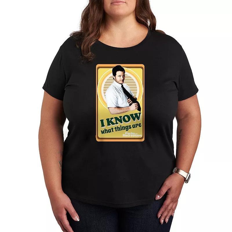 Plus Parks and Recreation I Know Graphic Tee, Womens Product Image