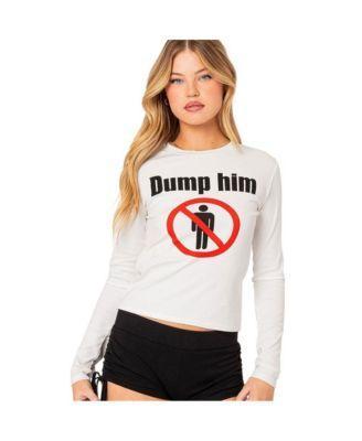 Womens Dump Him long sleeve t shirt Product Image