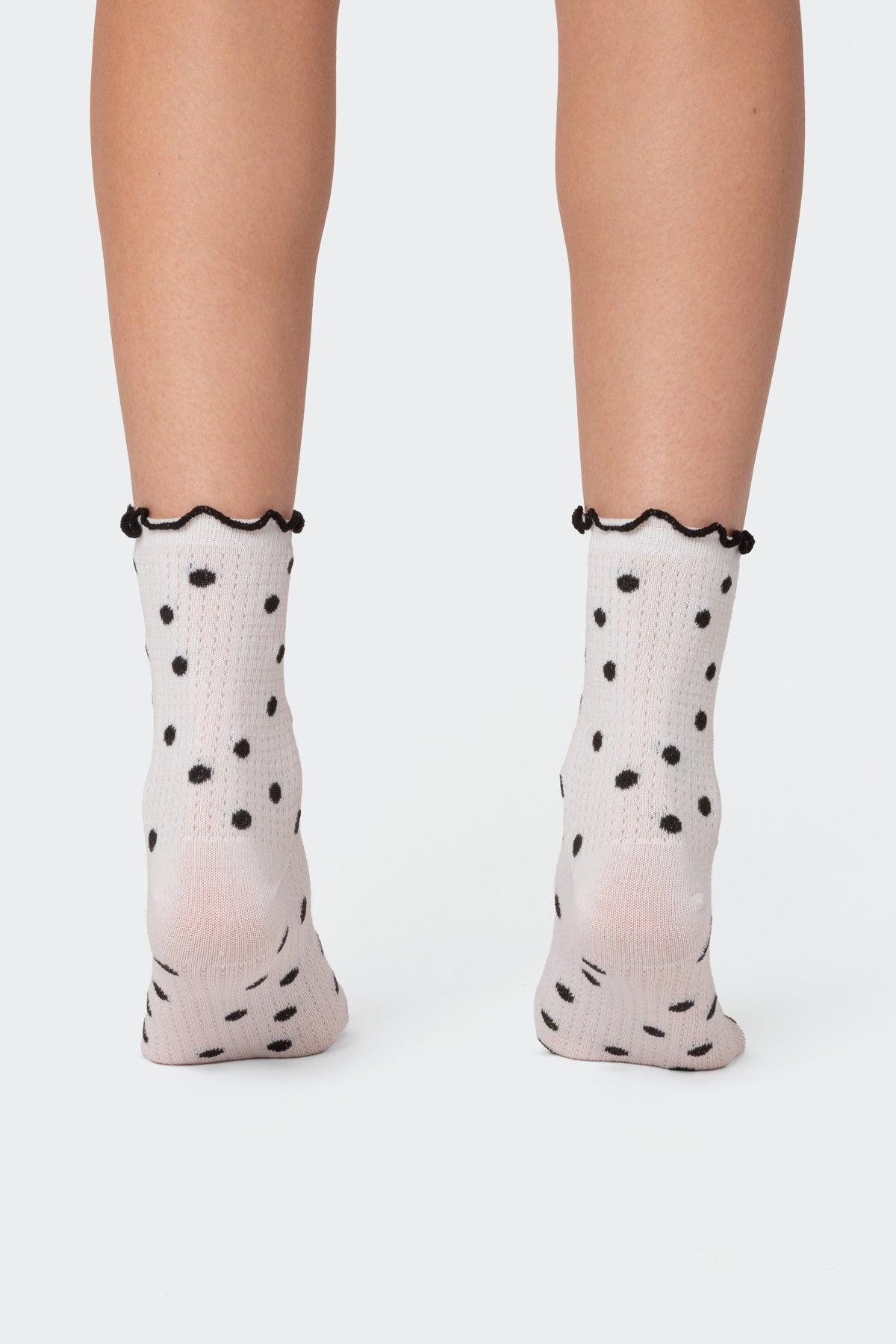 Polka Dot Frill Socks Product Image