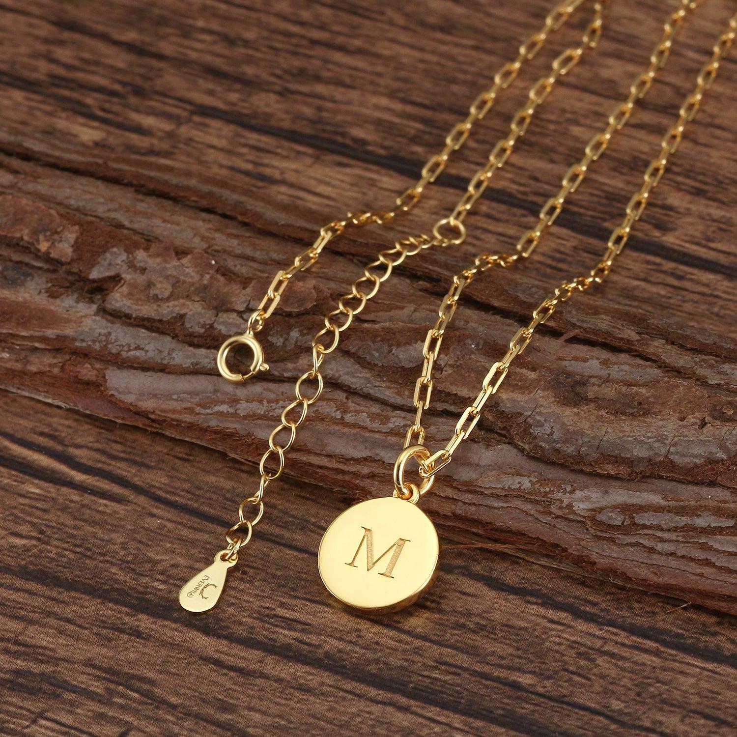 Saints Dainty Fancy Q Initial Pendant Necklace Product Image