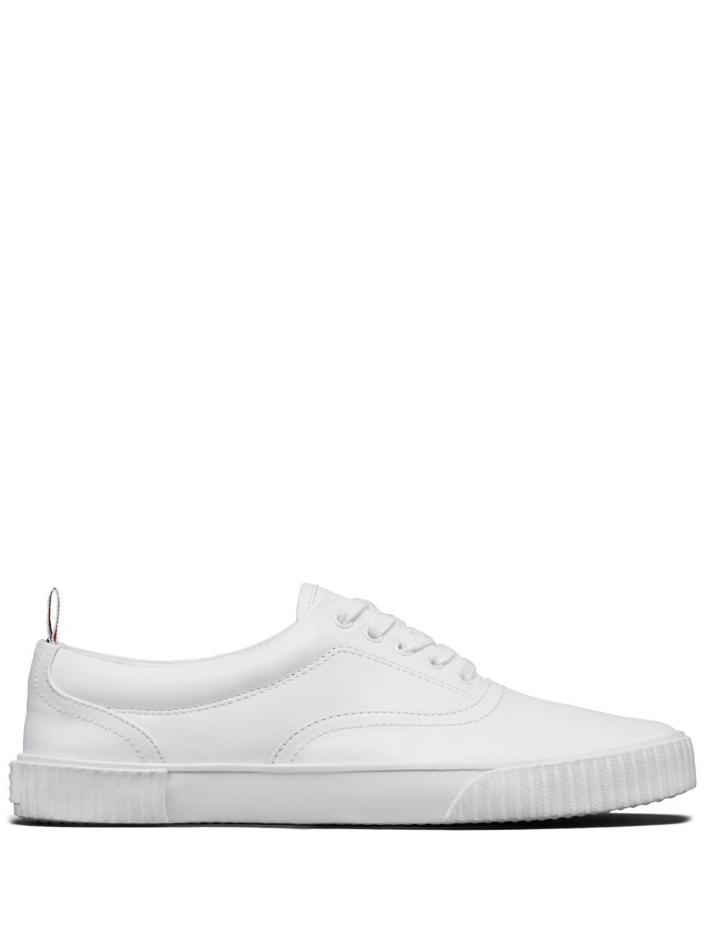 THOM BROWNE Heritage Sneakers In White Product Image