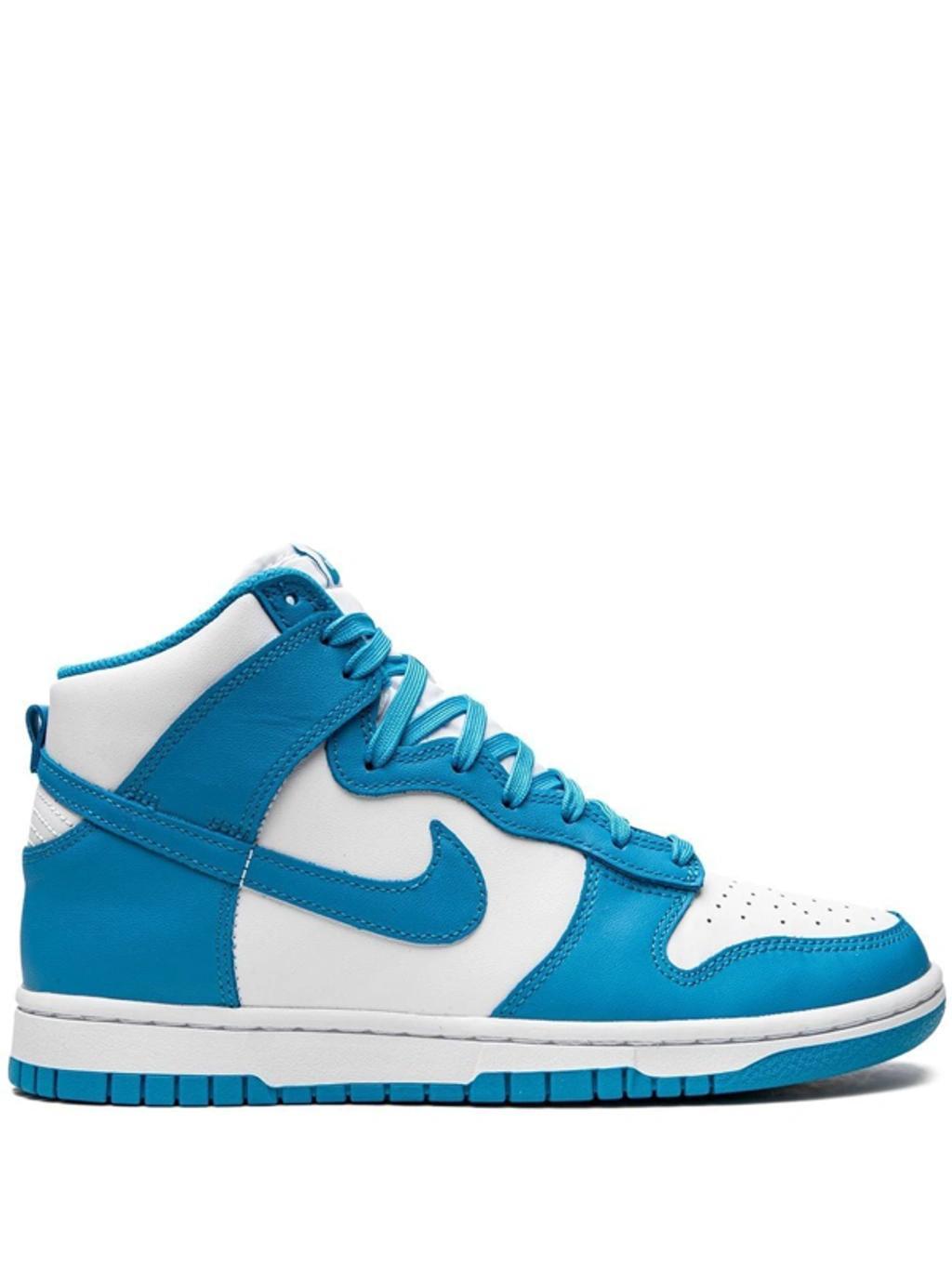 Dunk High Retro Sneakers In Blue Product Image