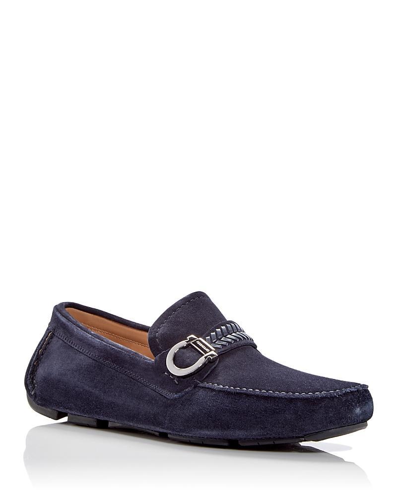 Ferragamo Mens Elisi Moc Toe Driver Loafers Product Image