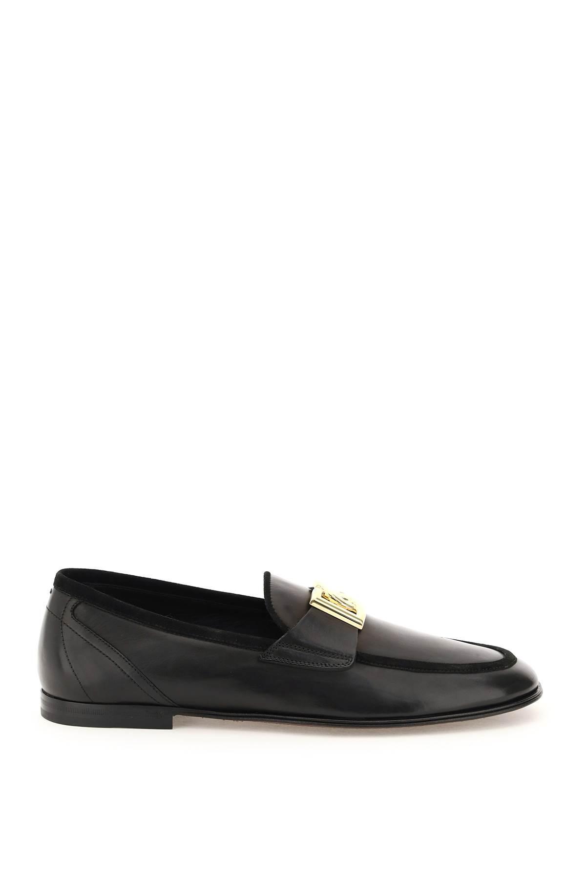 Leather Ariosto Slippers Loafers In Black Product Image