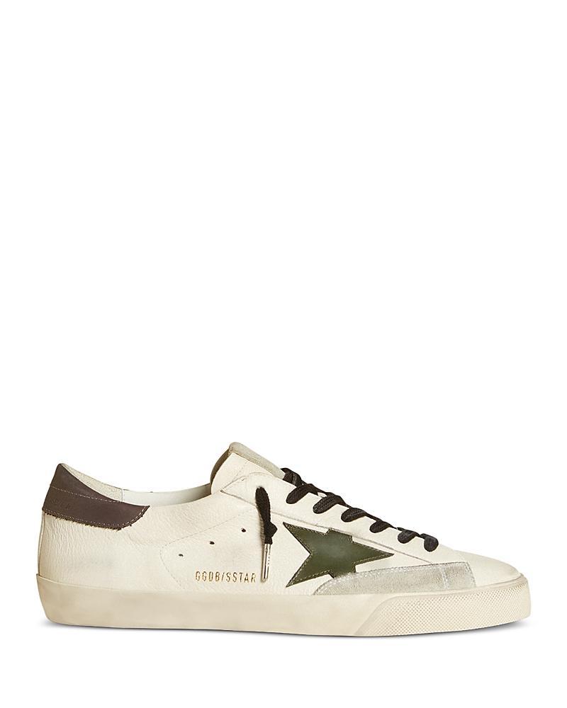 Golden Goose Mens Super Star Leather Sneakers Product Image