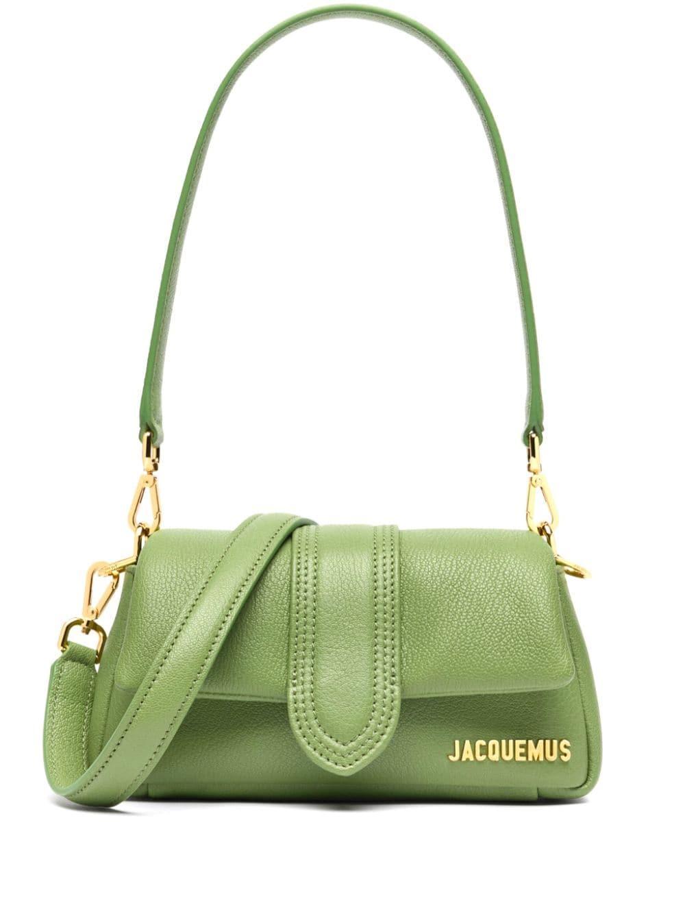 JACQUEMUS Le Petit Bambimou Leather Shoulder Bag In Green Product Image