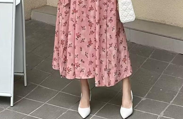 Sleeveless Floral Maxi A-Line Dress Product Image