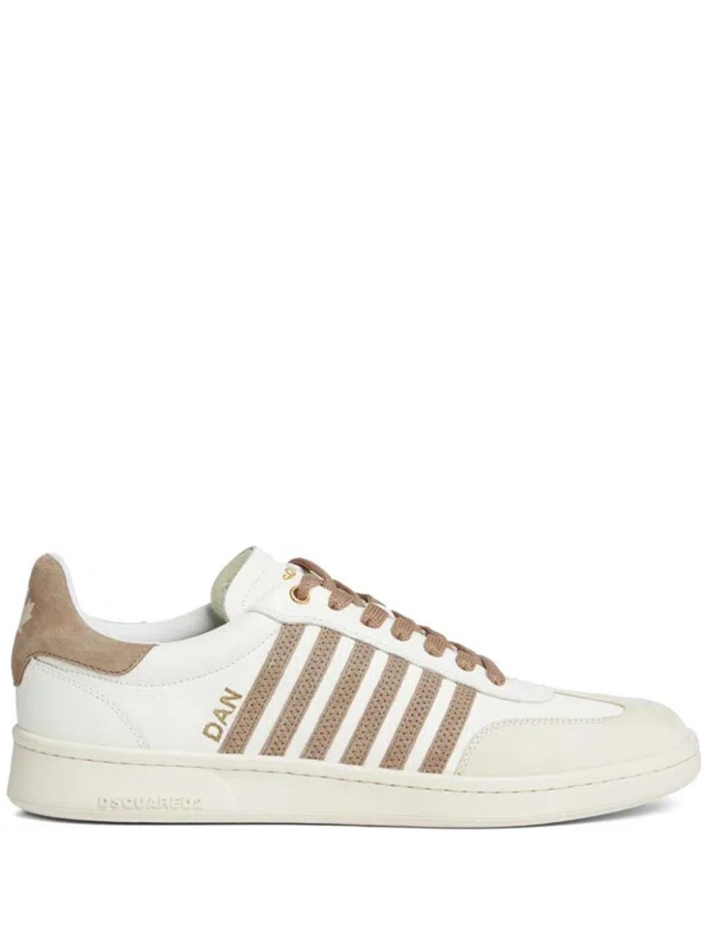 DSQUARED2 Boxer Sneakers In Neutrals Product Image