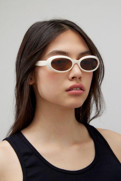 Mazzy 90s Plastic Oval Sunglasses Womens at Urban Outfitters Product Image