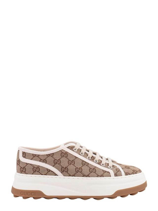 Damensneaker Mit Gg In Beige Product Image