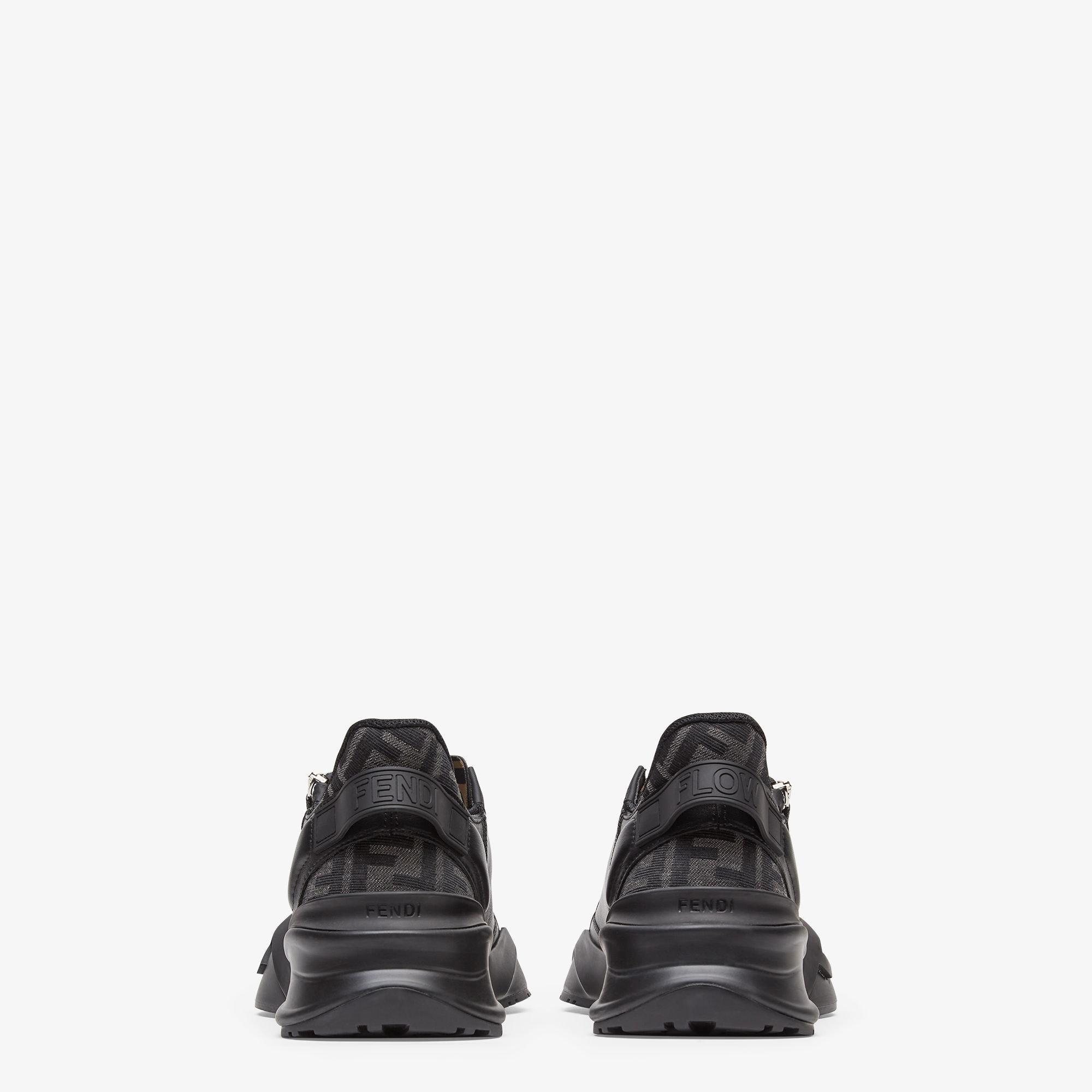 Fendi Flow SneakersBlack leather low-tops Product Image