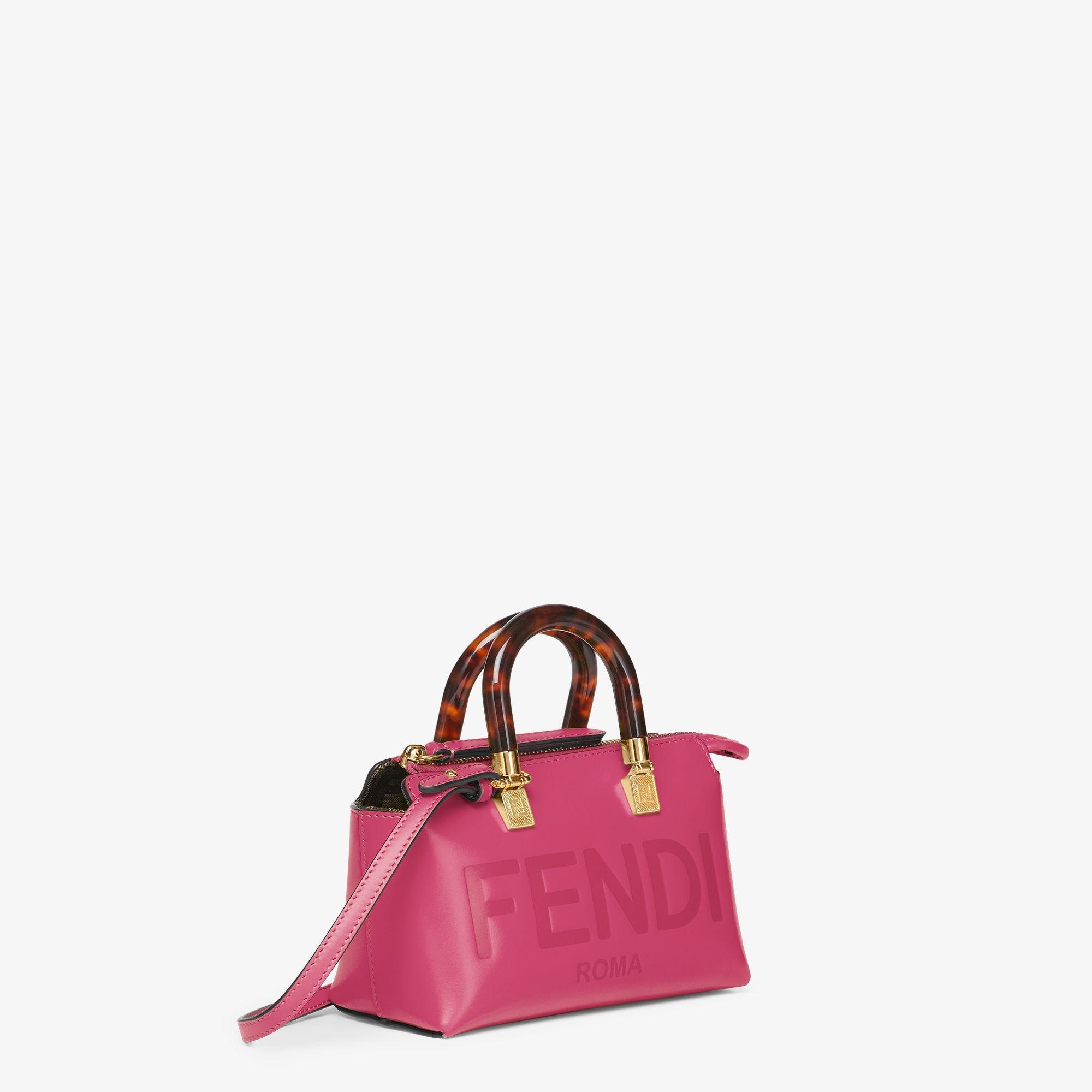 By The Way MiniFuchsia leather small Boston bag Product Image