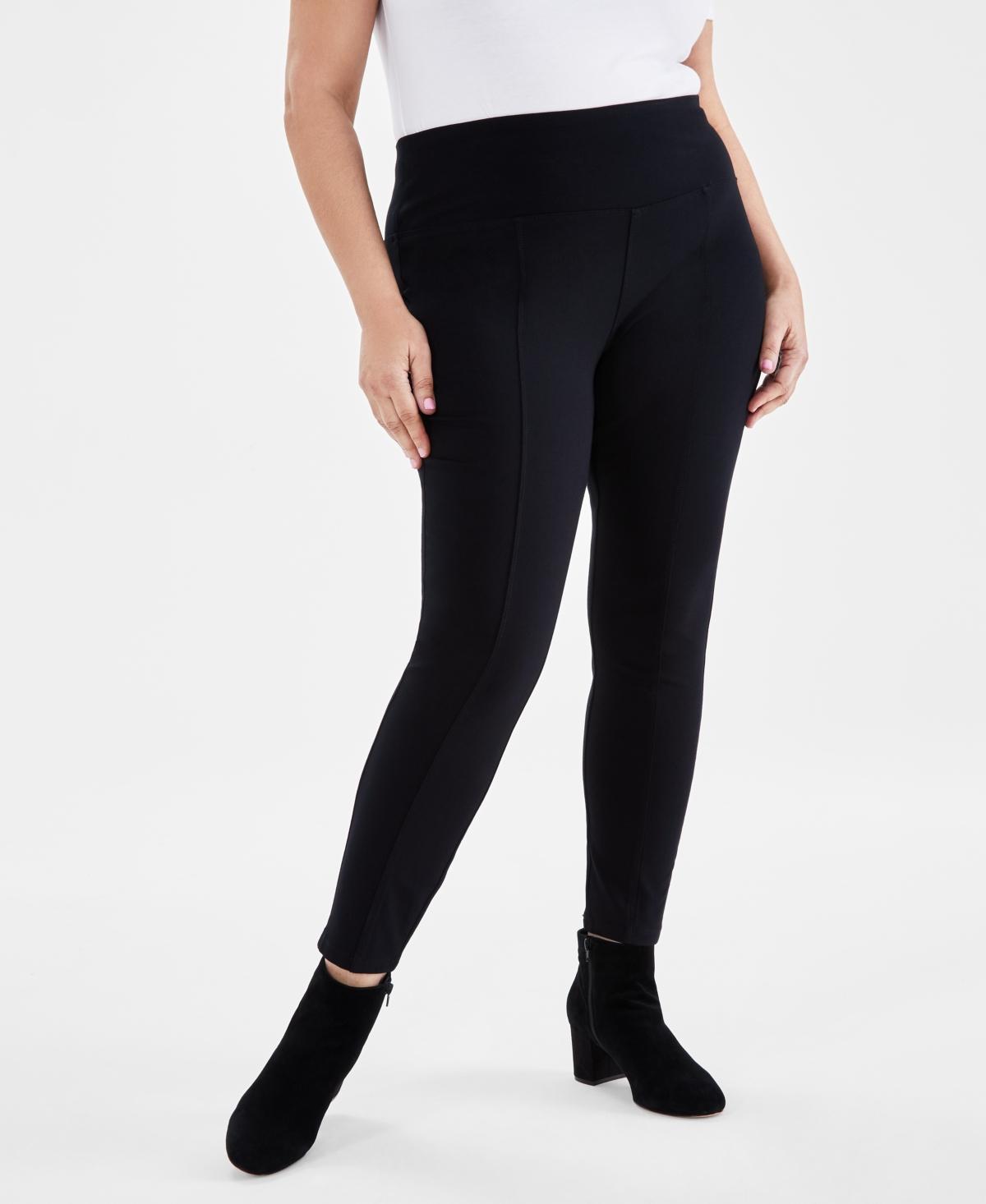 Style & Co Womens Mid-Rise Ponte-Knit Pants with Tummy Control, Created for Macys Product Image