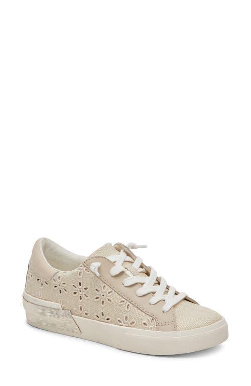 Zina Sneaker In White/tan Leather Product Image