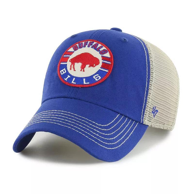 Mens 47 Royal/Natural Buffalo Bills Notch Trucker Clean Up Adjustable Hat Product Image