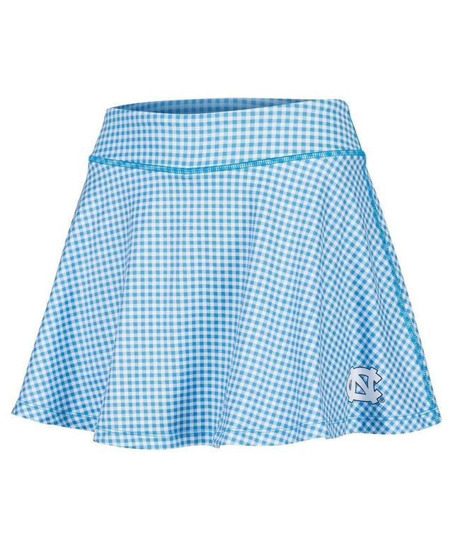 Womens ZooZatz Carolina Blue North Carolina Tar Heels Gingham Flowy Skort Product Image