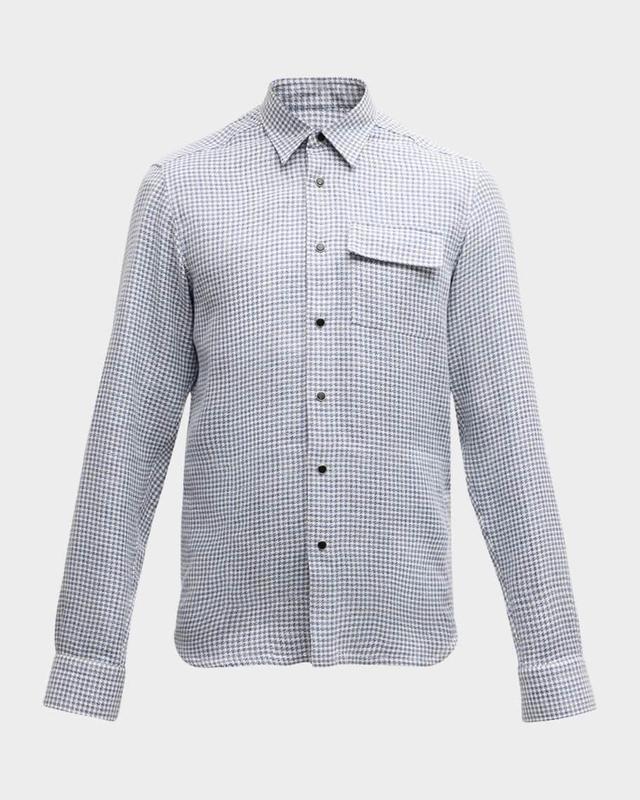 Men's Micro-Houndstooth Overshirt Product Image