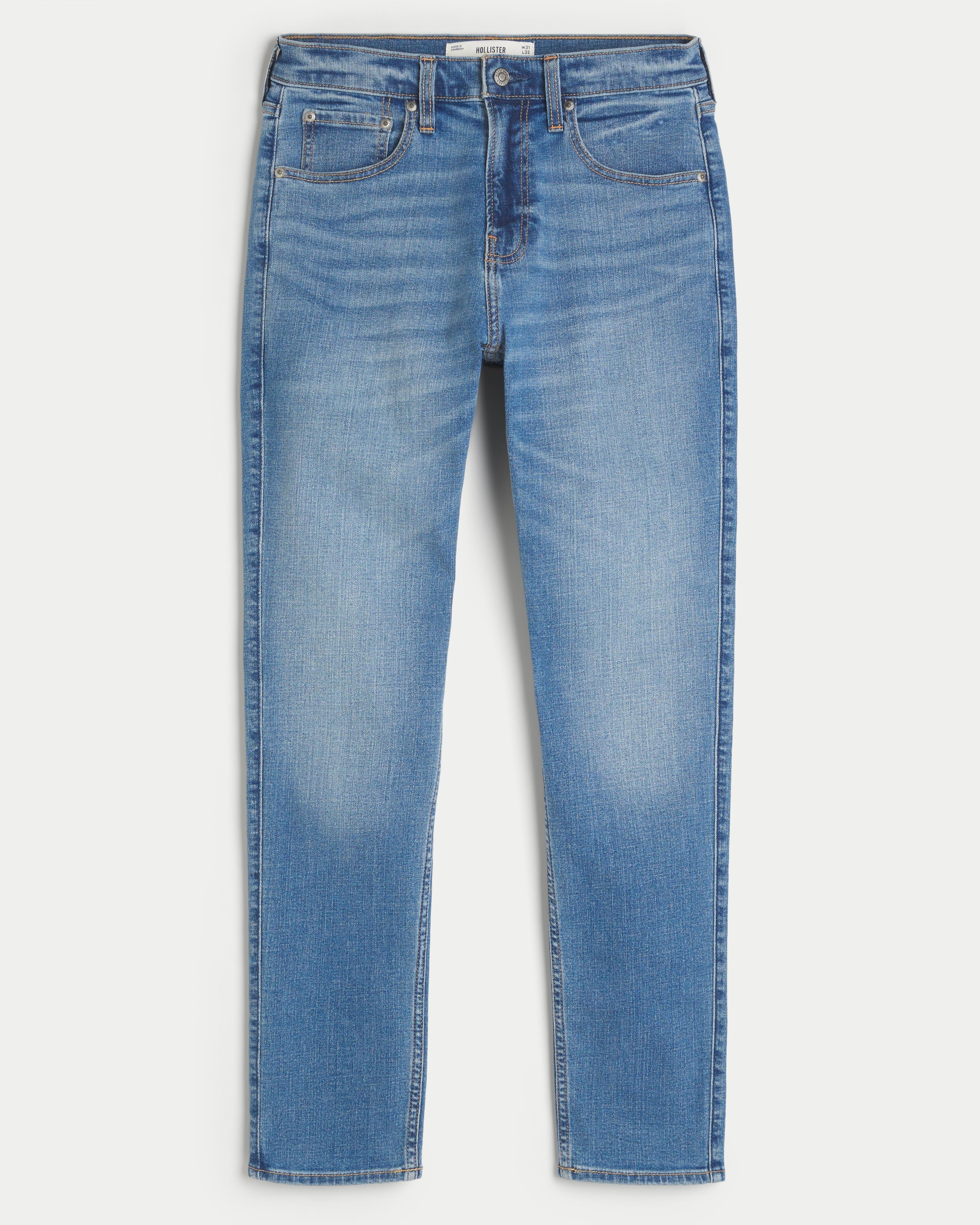 Medium Wash Athletic Skinny Jeans Product Image