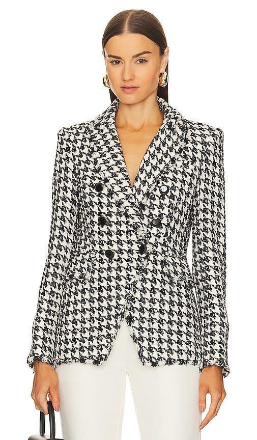 Womens Miller Dickey Houndstooth Tweed Blazer Product Image