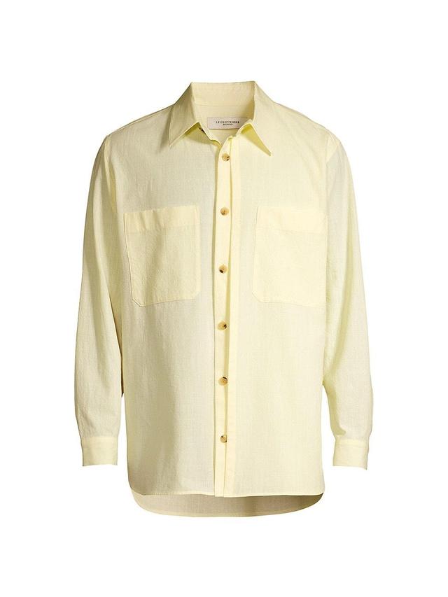 Mens Layered Cotton Shirt Product Image