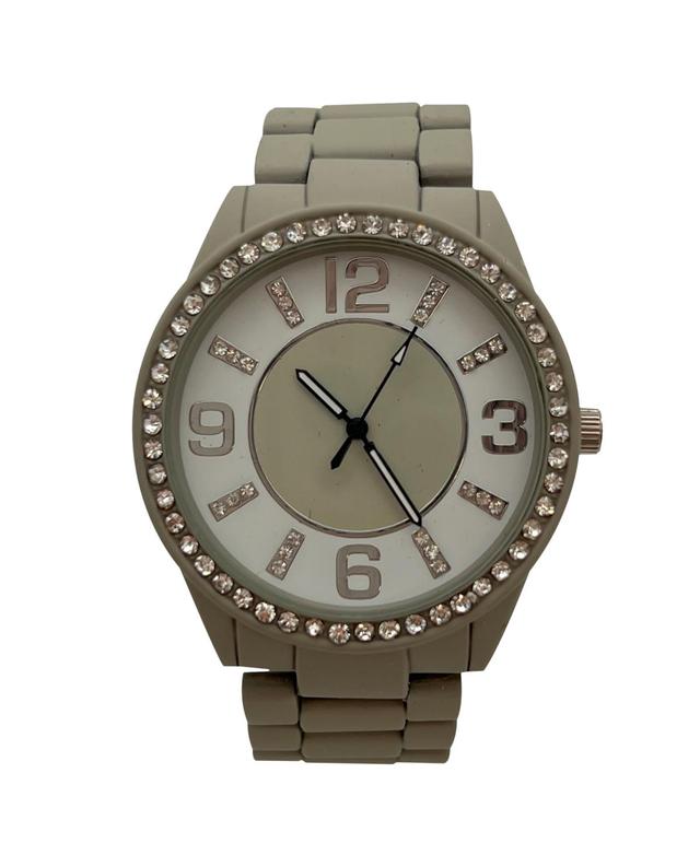 Olivia Pratt Sparkle and Matte Solid Colors Women Watch - Gray Product Image