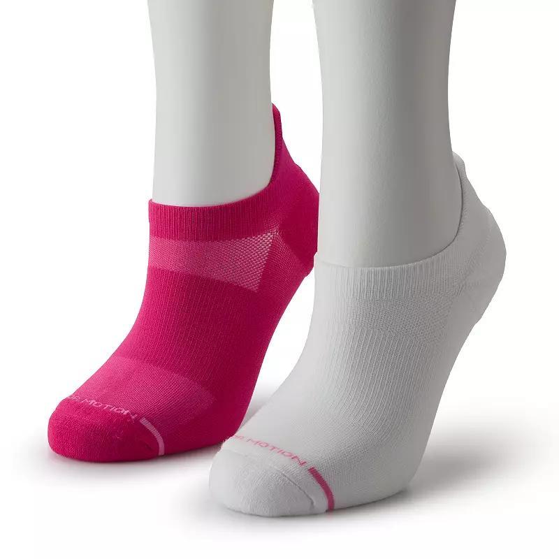 Womens Dr. Motion 2-pk. Ultra Light High Tab Performance Ankle Socks Product Image