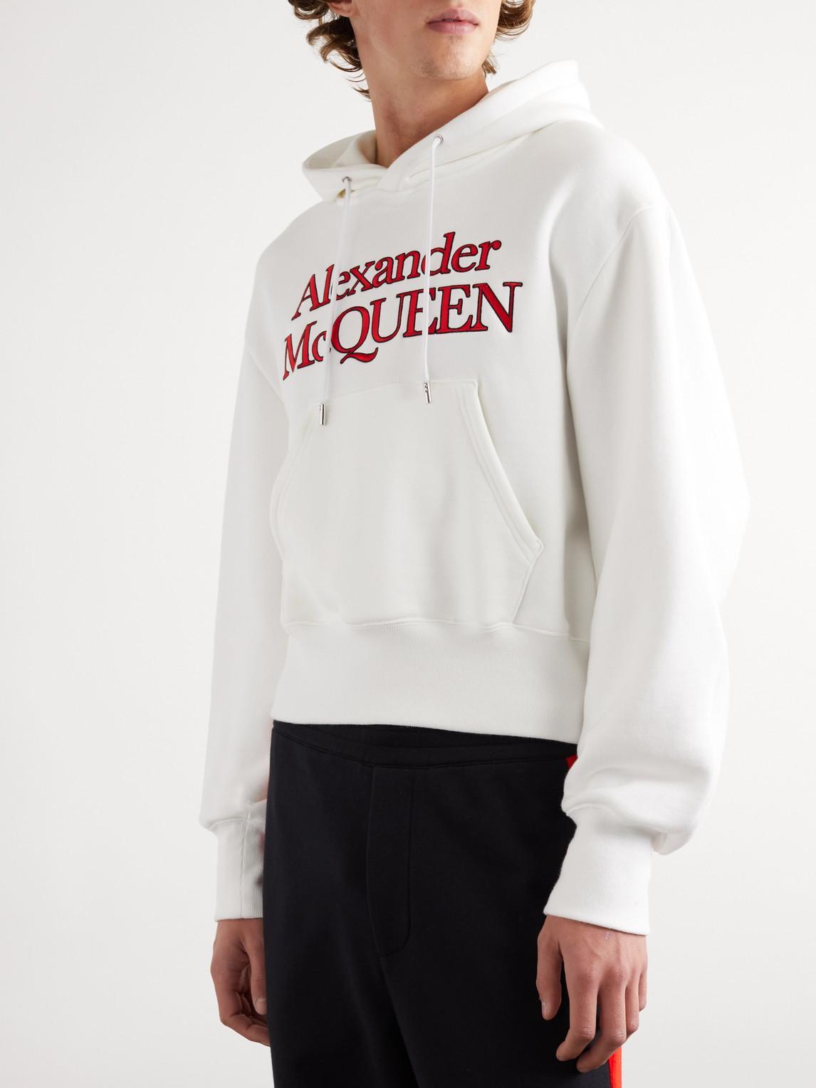 Logo Embroidered Drawstring Hoodie In Embroidered Logo On The Front In Contrast Product Image