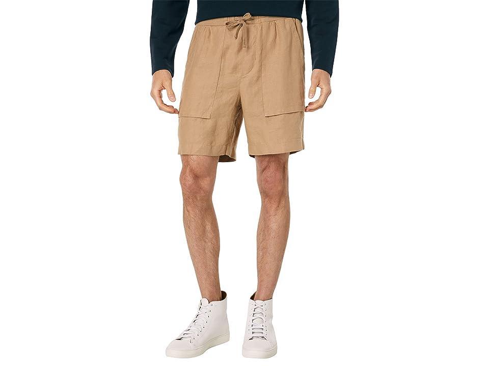 Vince Mens Lightweight Hemp Pull-On Shorts - New Camel Product Image