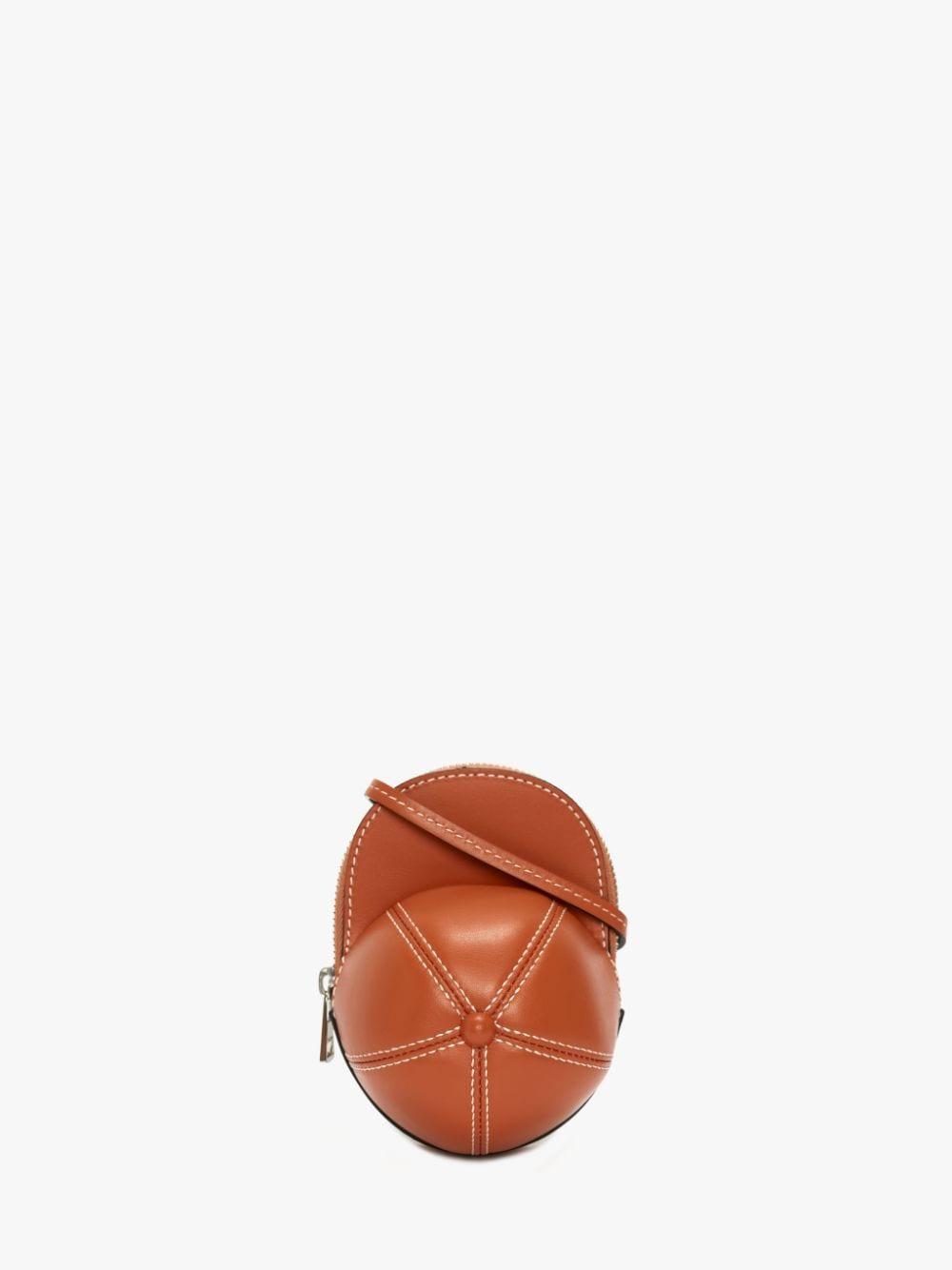 MINI CAP BAG - LEATHER CROSSBODY BAG in neutrals | JW Anderson US  Product Image